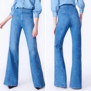 Veronica Beard Farrah 10.5" Flare Jeans Size 30